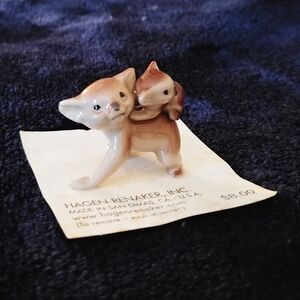 🐻 Hagen Renaker Retired Mini Koala Bear Mama and Baby Ceramic Figure on Card